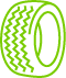 Zielona ikona opony